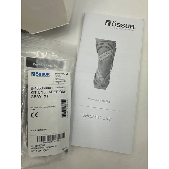 Ossur Unloader One Gray XT Knee Brace With SmartDosing Medium Right NEW - Picture 4 of 5